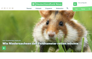 Radiobeitrag zum Feldhamsterschutz in Niedersachsen | Screenshot DLF Nova